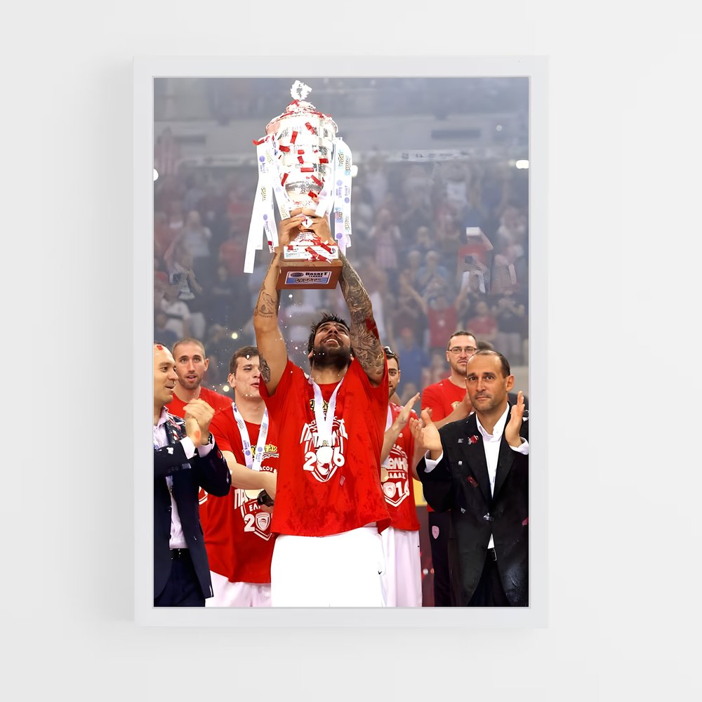 Poster La Victoire d'Olympiacos – affiche Basketball (vue 3)